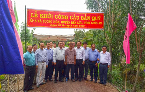 Lễ khởi công cầu Bần Quỳ - Bến Lức, Long An