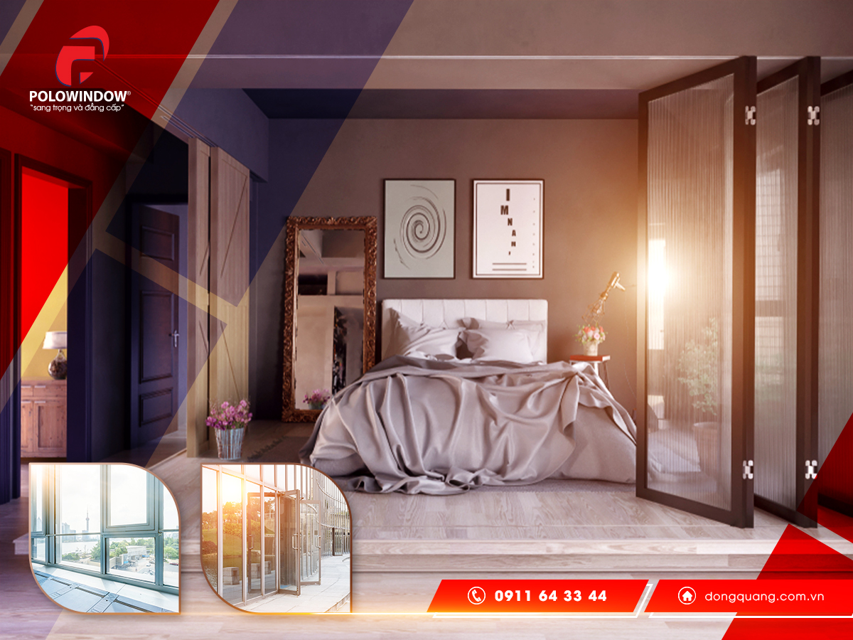 Cách chọn cửa nhôm kính phòng ngủ hợp phong thủy